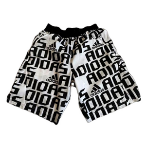 Men's Adidas White and Black Shorts Size M